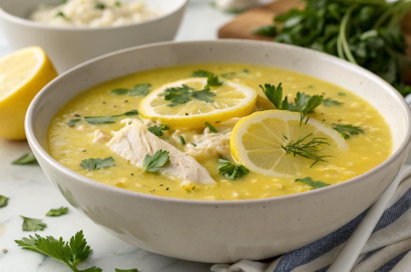 Greek Avgolemono Lemon Chicken Soup: Bright, Silky, Addictive