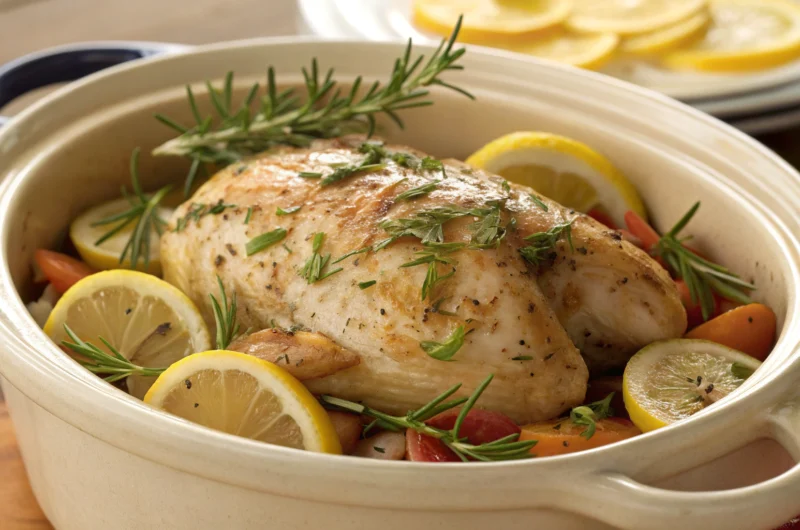 Lemon Herb Crockpot Chicken: Set-It-And-Stun Dinner Magic