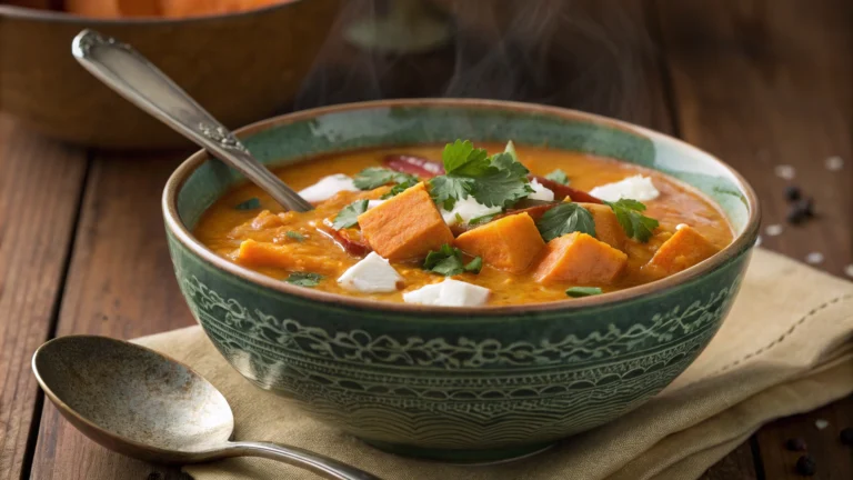 Thai Sweet Potato Coconut Soup: Creamy Heat You’ll Crave