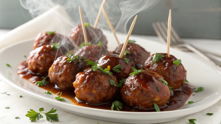 Slow Cooker BBQ Meatballs That Practically Throw Themselves