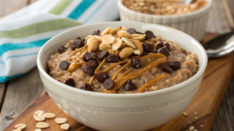Slow Cooker Peanut Butter Chocolate Oatmeal: Dessert for Breakfast, Zero Regrets