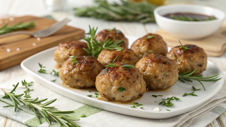 Turkey & Herb Oven-Baked Meatballs That Vanish Fast