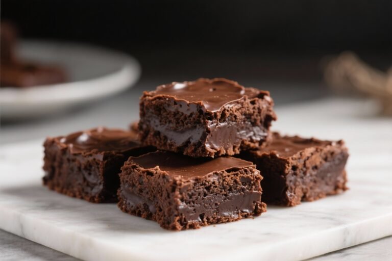 Fudgy Double Chocolate Brownies – Rich, Chewy, and Extra Chocolaty