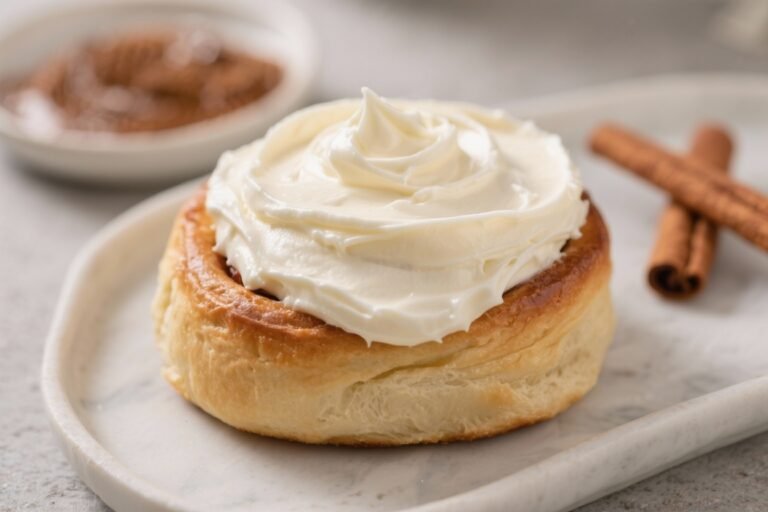Classic Cream Cheese Icing for Cinnamon Buns – Smooth, Tangy, and Perfectly Sweet