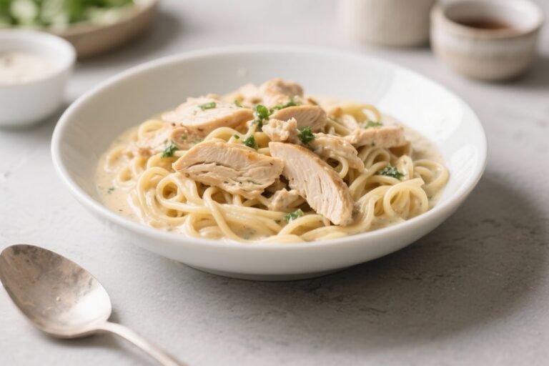 Easy Chicken & Noodles in Creamy Sauce – Comforting, Weeknight-Friendly Dinner