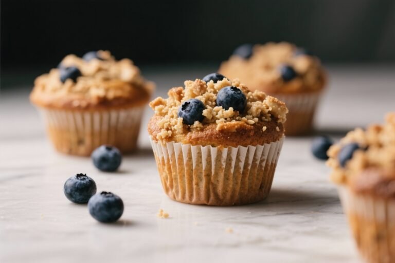 Blueberry Muffins With Crumble Topping – Tender, Juicy, and Comforting