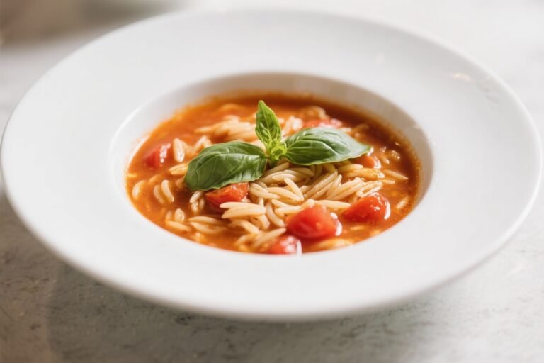 Tomato Orzo Soup With Basil – Comforting, Bright, and Easy
