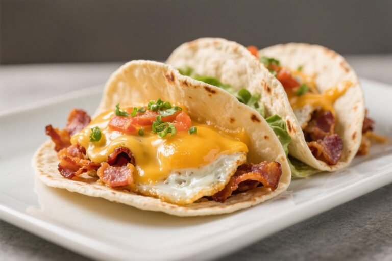 Cheesy Bacon Breakfast Tacos – A Comforting, Crowd-Pleasing Morning Meal