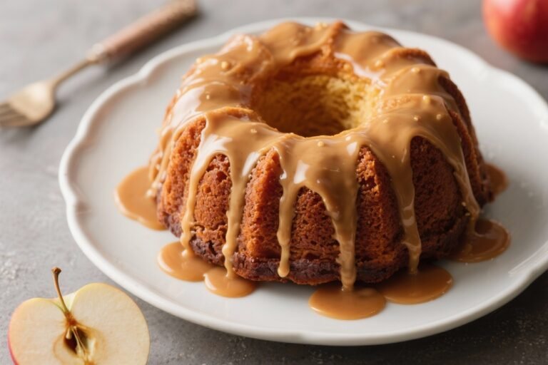 Caramel Drizzle Apple Bundt Cake – Cozy, Moist, and Perfect for Sharing