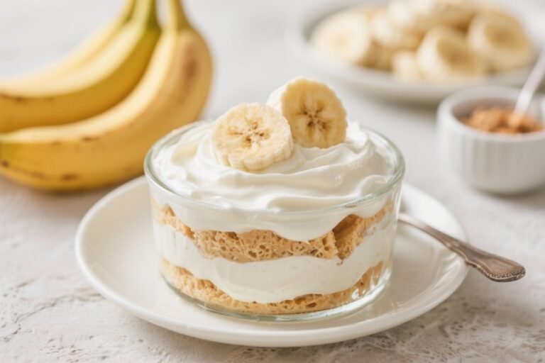 Healthy Banana Pudding With Greek Yogurt – Creamy, Light, and Satisfying
