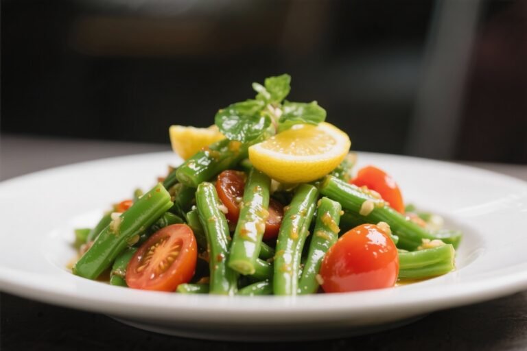 Green Bean & Tomato Salad With Lemon Dressing – Bright, Crunchy, and Simple