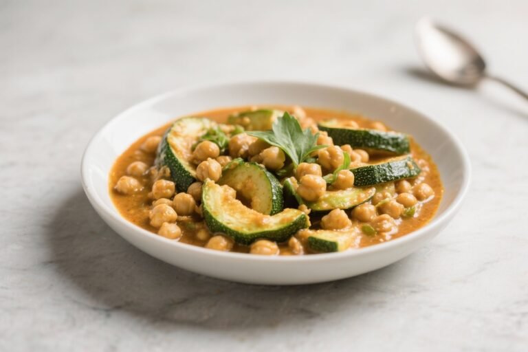 Vegan Zucchini Chickpea Curry – Simple, Cozy, and Satisfying
