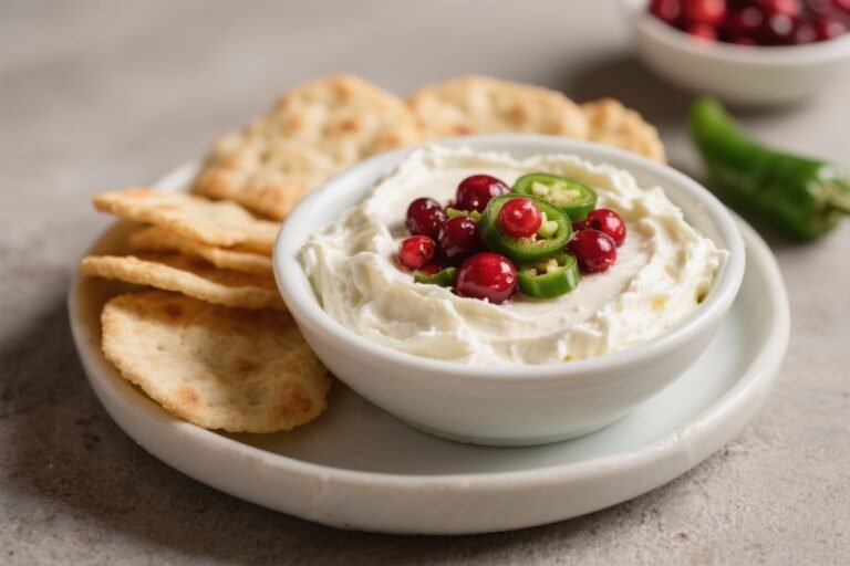 Cranberry Jalapeno Cream Cheese Dip – A Bright, Sweet-Heat Party Favorite