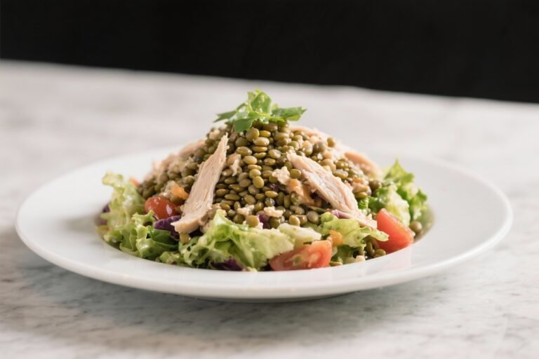 Protein-Packed Lentil Chicken Salad – A Hearty, Fresh Meal You’ll Crave
