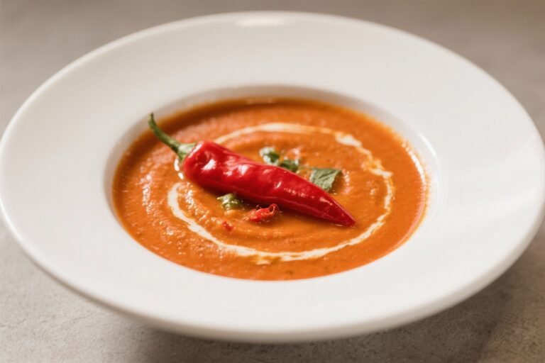 Spicy Tomato Soup With Red Pepper – A Cozy, Bold Bowl