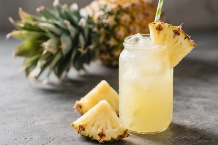Homemade Pineapple Soda – Bright, Bubbly, and Refreshing
