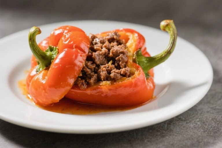 Stuffed Bell Peppers With Ground Beef – A Comforting Weeknight Favorite