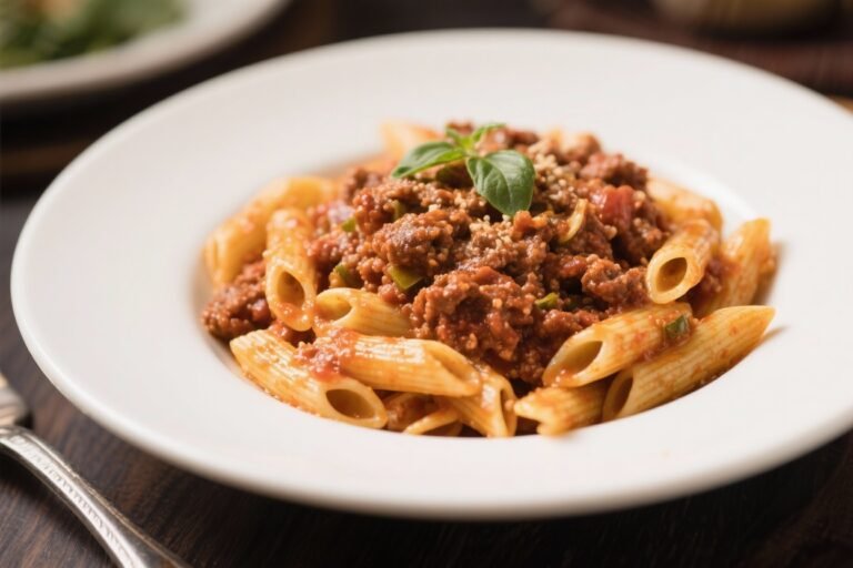 Traditional Penne Bolognese – A Comforting Italian Classic