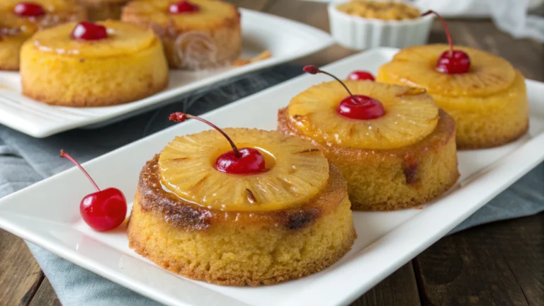Tiny Treats, Big Flex: Mini Pineapple Upside Down Cupcakes