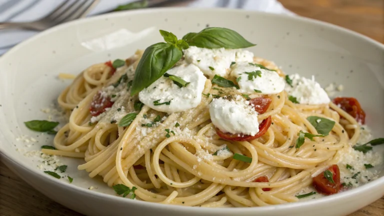 Spaghetti with Creamy Ricotta Sauce: Weeknight Wow