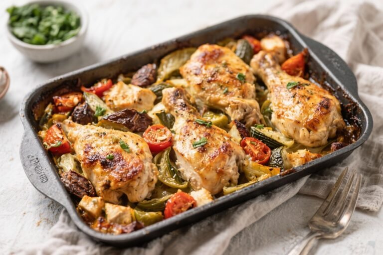 One-Pan Mediterranean Chicken Bake – Simple, Bright, and Flavor-Packed