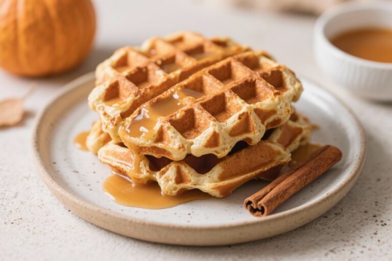 Gluten-Free Pumpkin Spice Waffles – Cozy, Crisp, and Easy