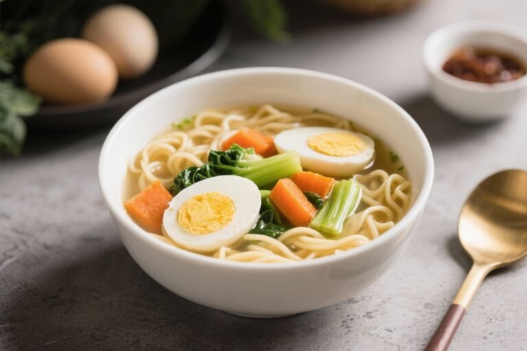 Egg Noodle Soup With Vegetables – Comforting, Simple, and Satisfying