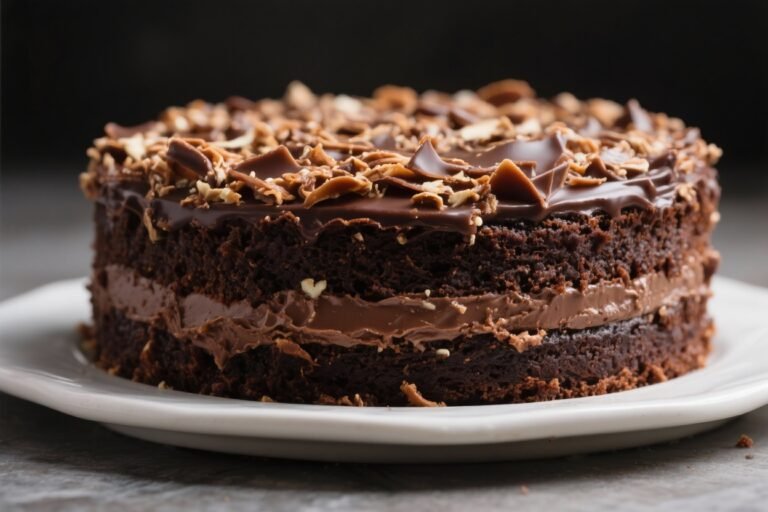 Classic Dark German Chocolate Cake – Rich, Moist, and Crowd-Pleasing