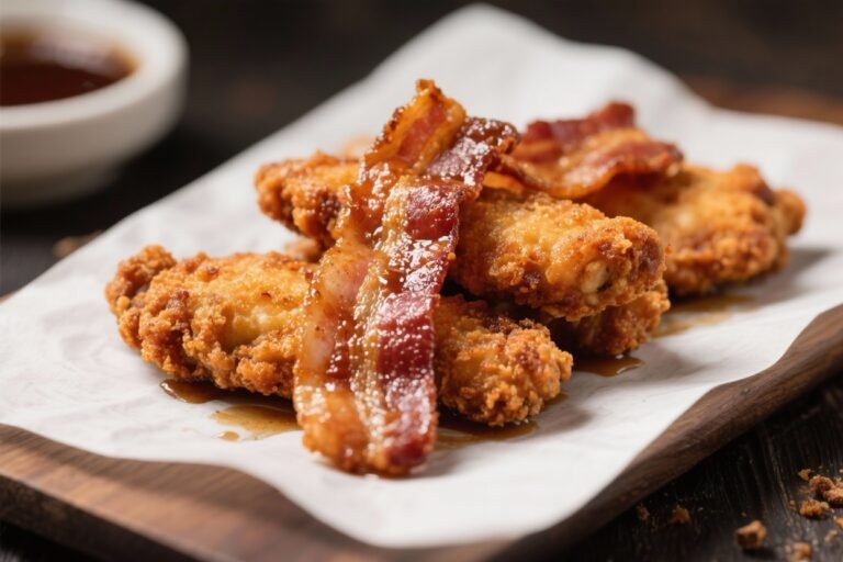 Crispy Bacon Brown Sugar Chicken Tenders – Sweet, Savory, and Irresistible