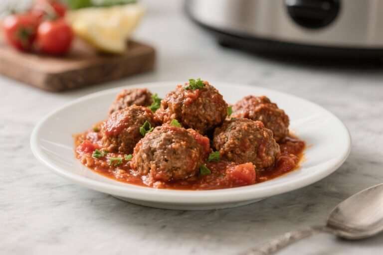 Slow Cooker Italian Meatballs – Tender, Saucy, and Comforting