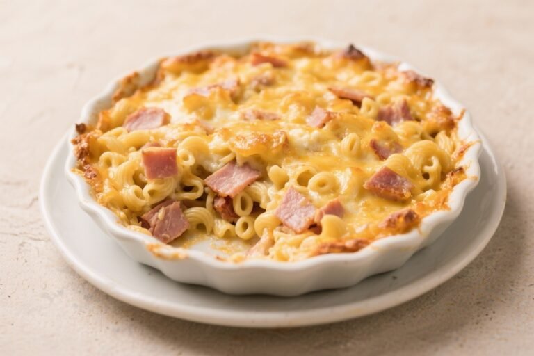 Leftover Ham Mac and Cheese Bake – Creamy, Cozy, and Perfect for Next-Day Ham