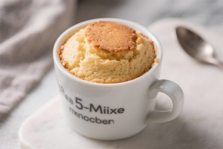 5-Minute Microwave Mug Cake – A Quick, Cozy Dessert Anytime