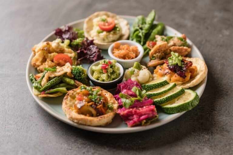 Mixed Vegan Tapas Platter – Colorful, Flavorful, and Easy to Share
