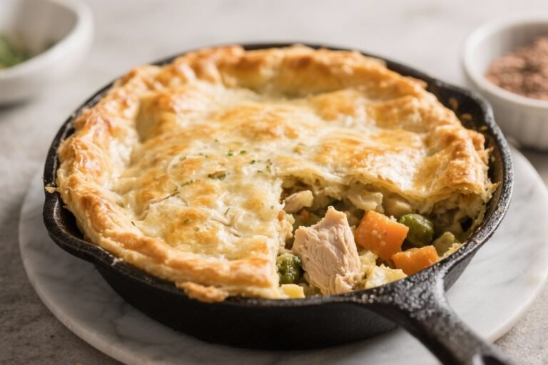 Skillet Chicken Pot Pie – Cozy Comfort in One Pan