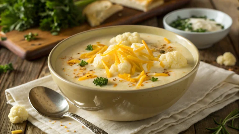 Low-Carb Cheesy Cauliflower Soup That Tastes Like a Cheat Meal