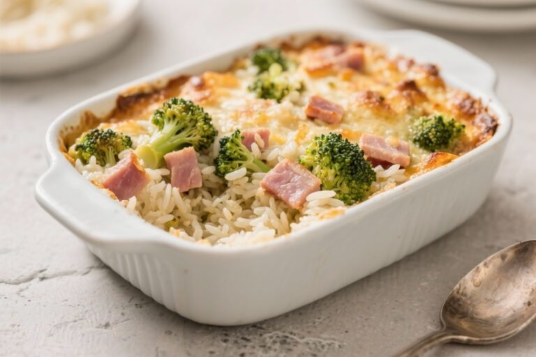Ham and Broccoli Rice Casserole – Cozy, Comforting, and Easy