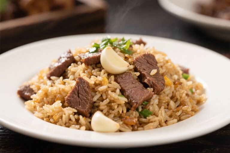 Garlic Butter Beef Fried Rice – Rich, Comforting, and Ready Fast