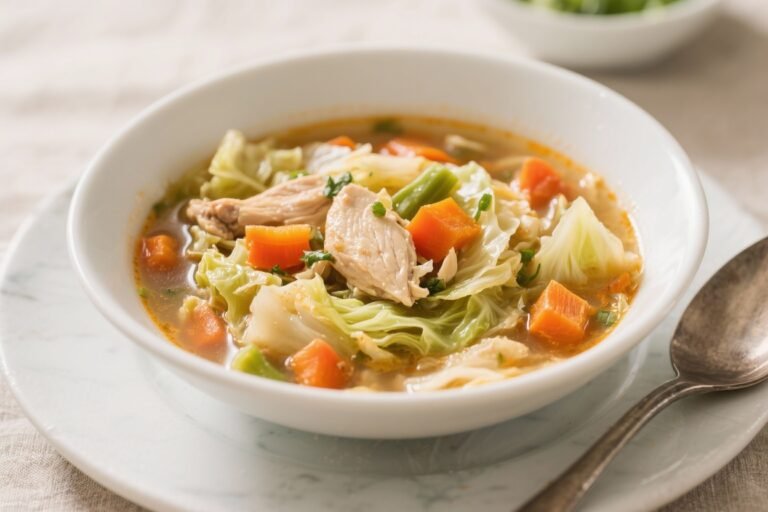 Hearty Chicken Cabbage Soup With Vegetables – Comforting, Nourishing, and Simple