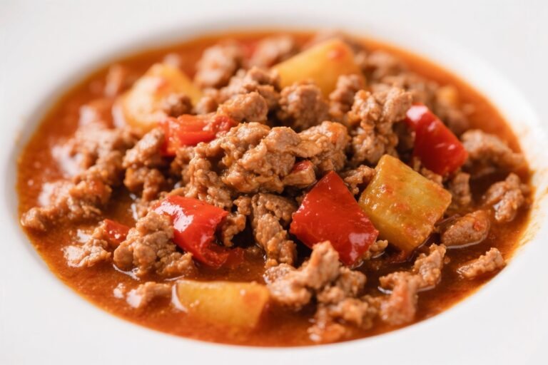 Minced Pork & Paprika Goulash – A Cozy, Weeknight Comfort Bowl