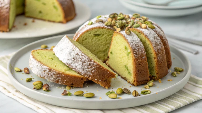 Classic Pistachio Pudding Pound Cake: Bakery-Soft, Crowd-Stopping