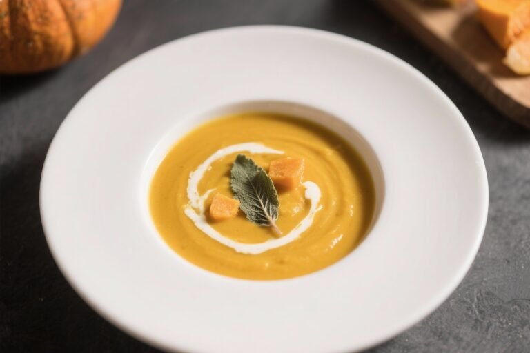 Creamy Pumpkin Soup With Sage – Cozy, Comforting, and Simple