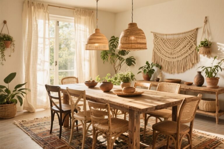 12 Boho Dining Room Decor Ideas That Feel Effortlessly Chic