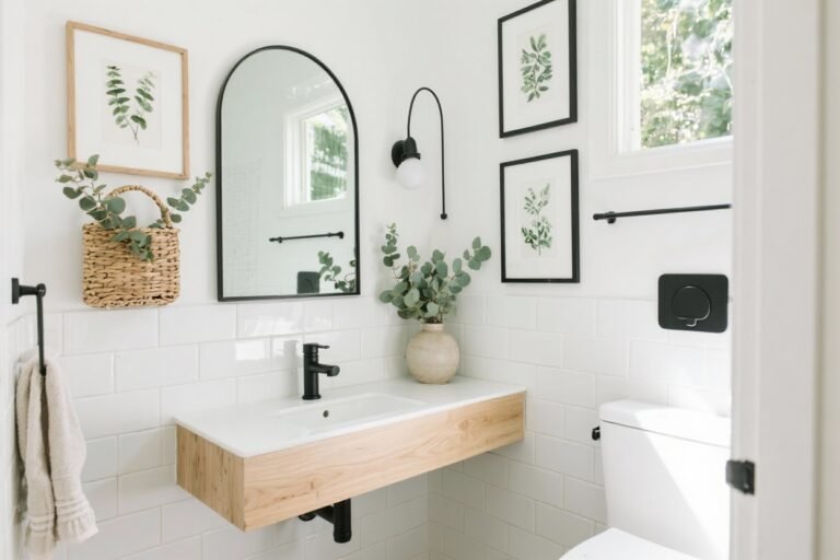 14 Small Bathroom Wall Decor Ideas That Look Luxe on a Budget