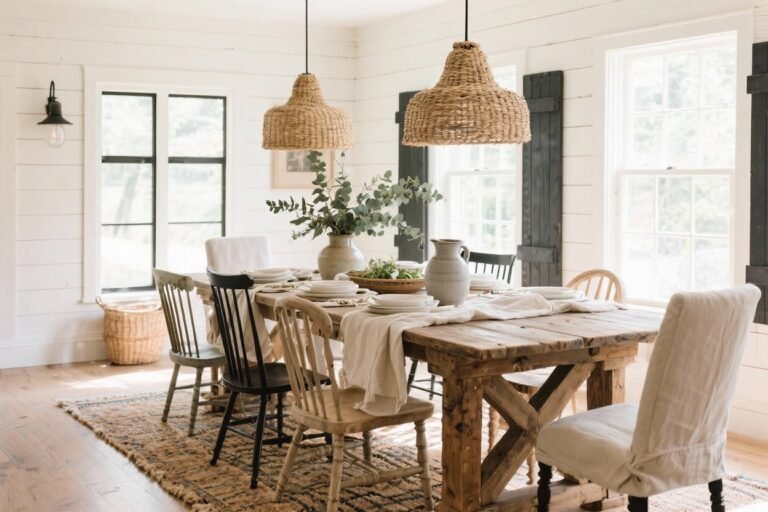 15 Farmhouse Dining Room Decor Ideas You’ll Want to Copy Immediately