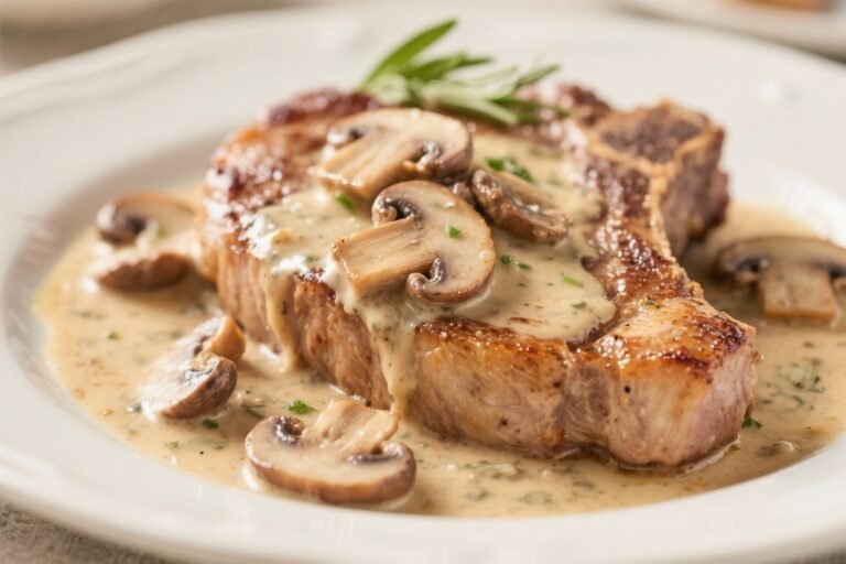 Creamy Mushroom Pork Chops – A Cozy, Flavor-Packed Dinner