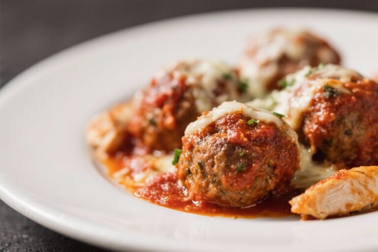 Chicken Parmesan Meatballs – Comforting, Saucy, and Easy