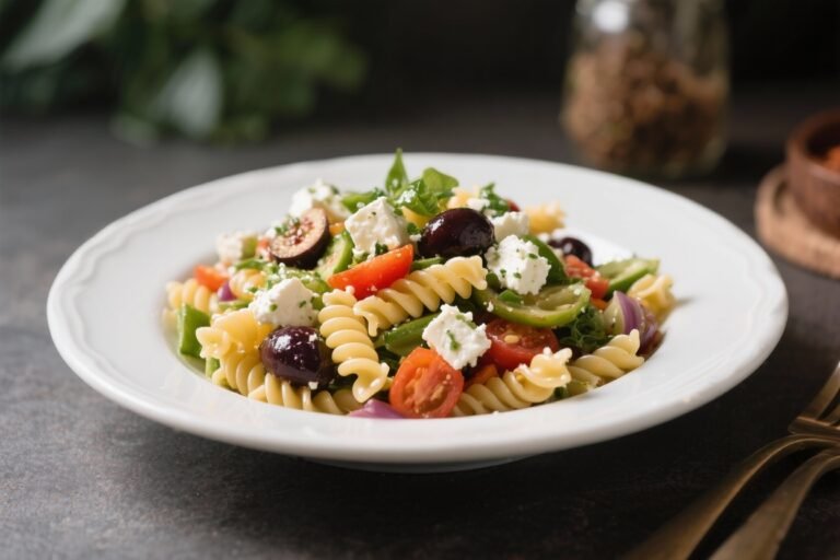 Mediterranean Pasta Salad With Feta – Bright, Fresh, and Easy