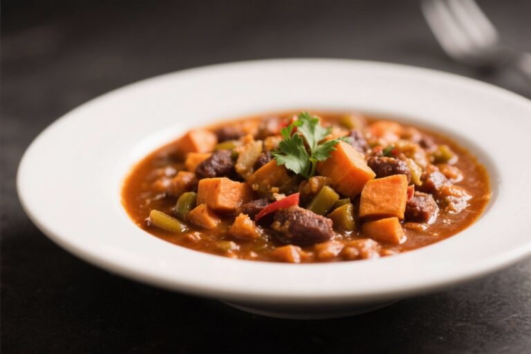 Vegetarian Sweet Potato Chili – Cozy, Hearty, and Full of Flavor