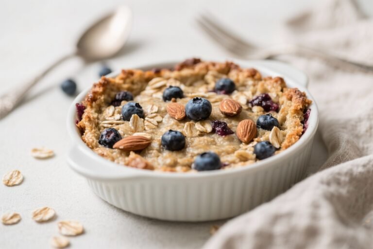 Blueberry Almond Baked Oatmeal – A Cozy, Make-Ahead Breakfast