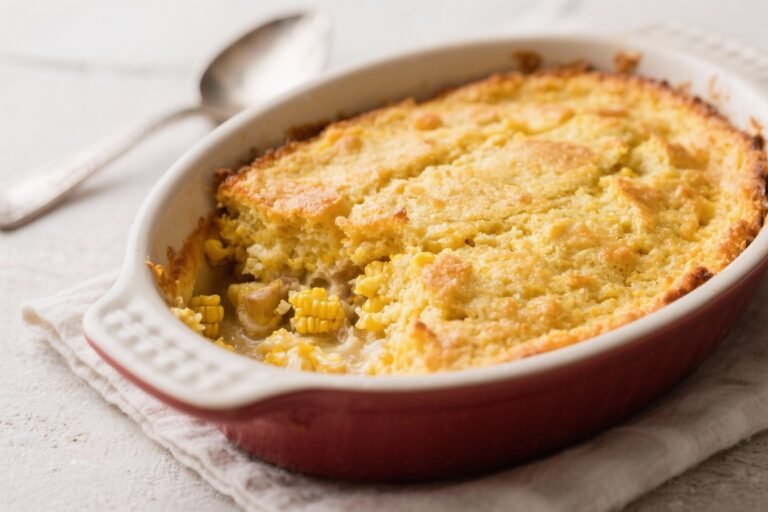 Classic Southern Cornbread Casserole – Cozy, Comforting, and Crowd-Pleasing